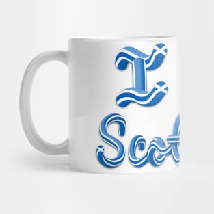 I Love Scotland 3D Text Mug